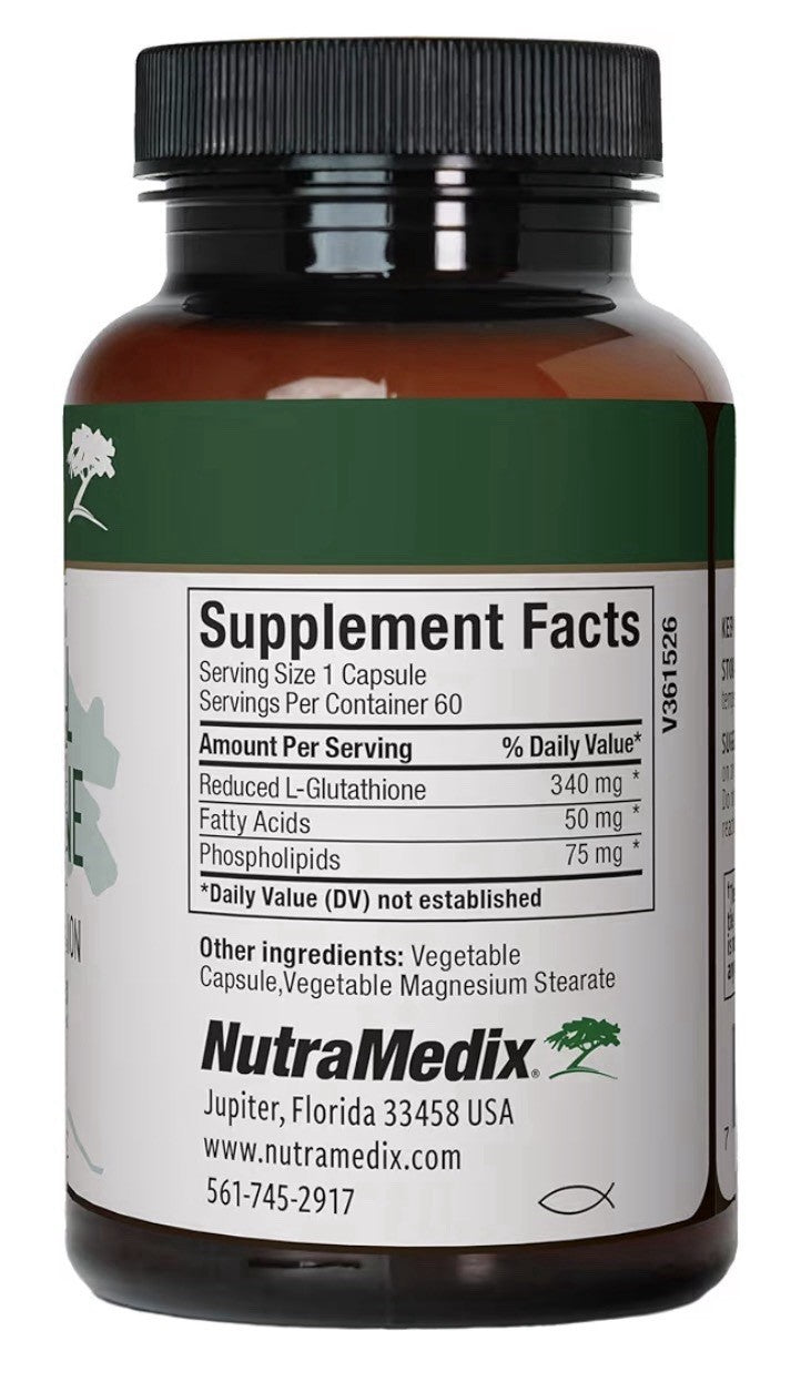 NutraMedix Liposomal Glutathione Supplement L Glutathione Full Body Detox 60caps