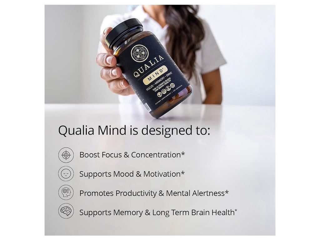 2 Pack Qualia Mind Focus Memory Drive The Ultimate Blend For Brain Health