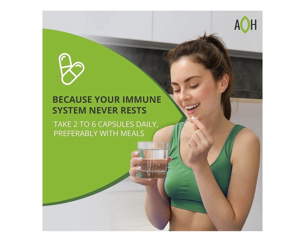 ADAPTOHEAL Immuneheal Adaptogen Immune System Booster Supplement 23Extract 180ca