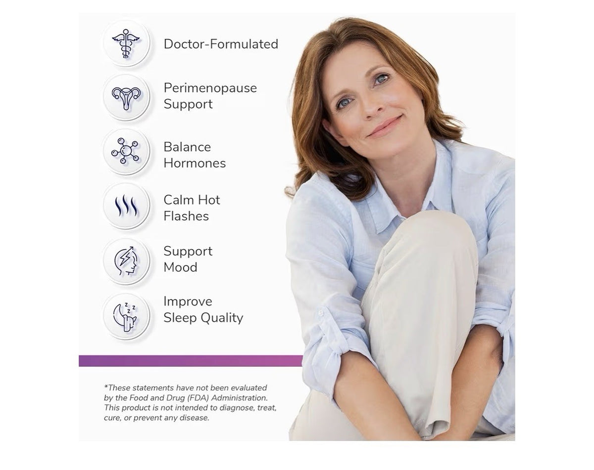 Bright Naturals Lunara Doctor Formulated Menopause Supplements for Women 60 Caps