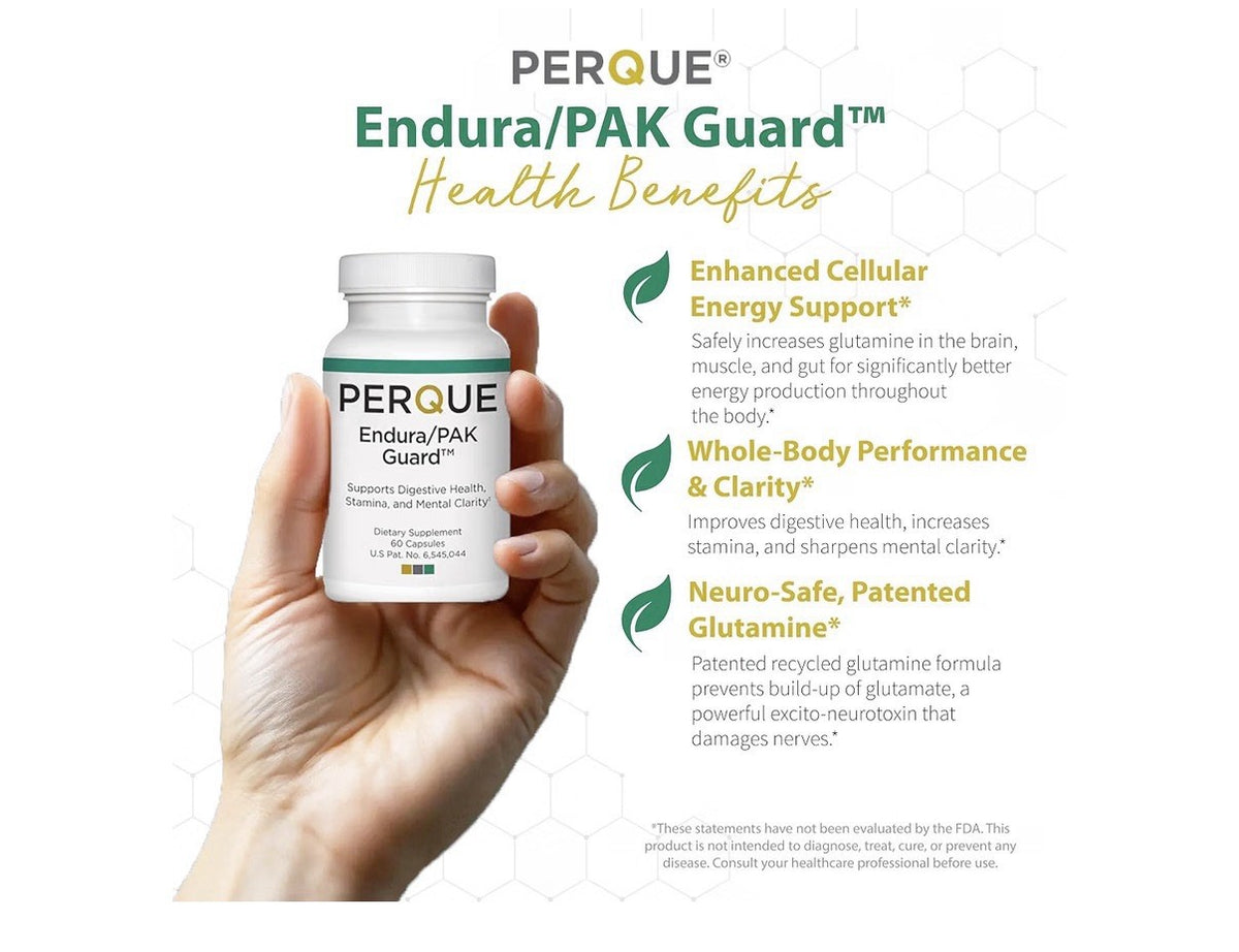 PERQUE Endura/Pak Guard Supports Digestive Health Stamina Mental Clarity 60 Caps