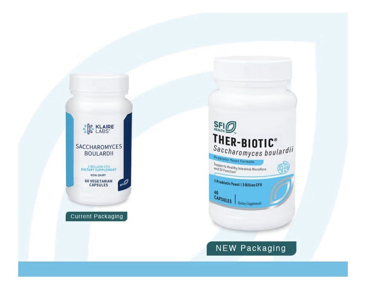 SFI Health THER-BIOTIC Saccharomyces Boulardii Probiotic Yeast Formula 60Capsule