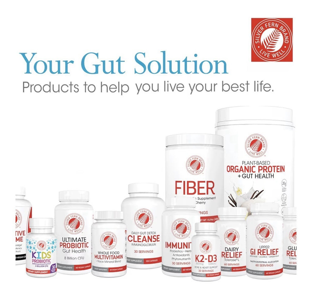 2 Pack Silver Fern Daily Gut Cleanse Immunoglobulin Postbiotic 60 Day Supply