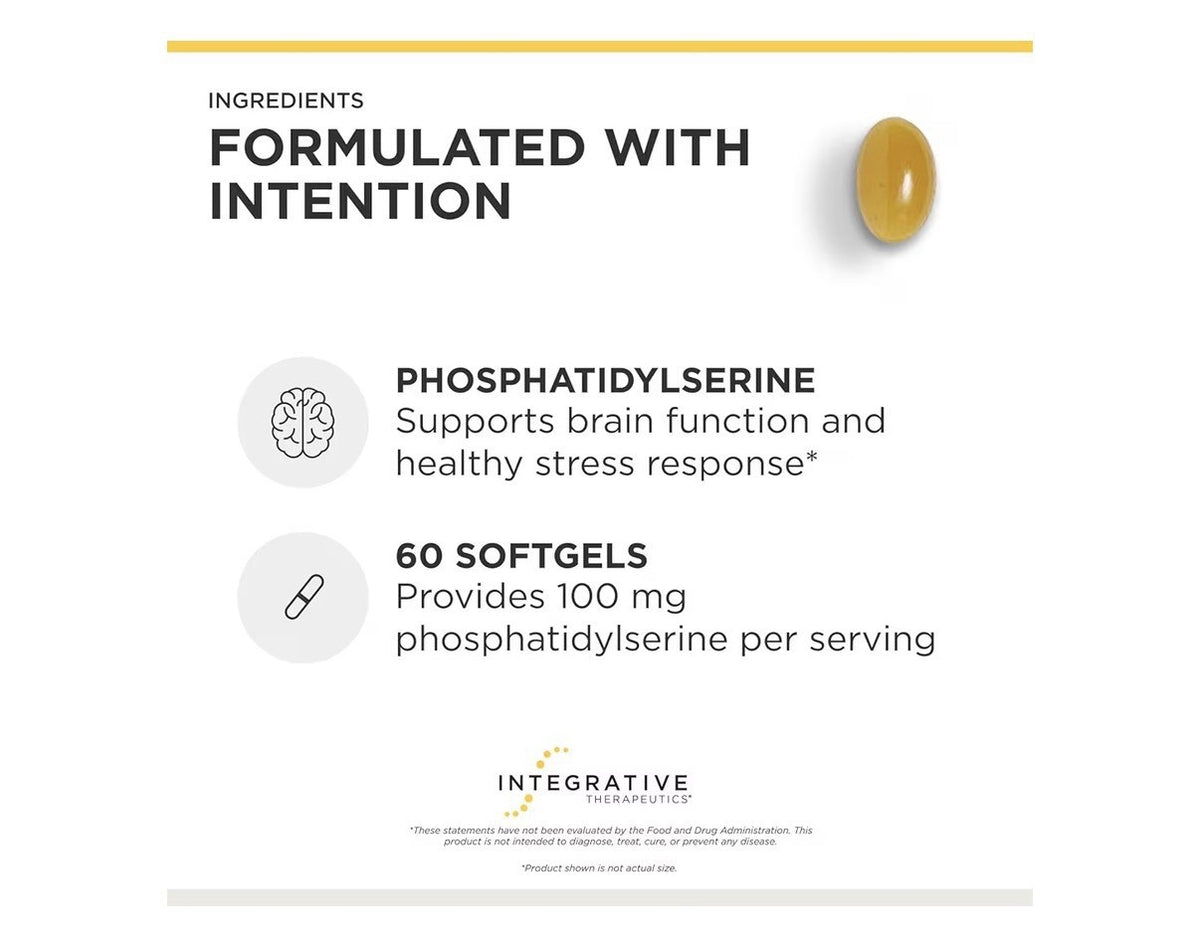 Integrative Therapeutics Phosphatidylserine Brain Cognitive Function Soy Free