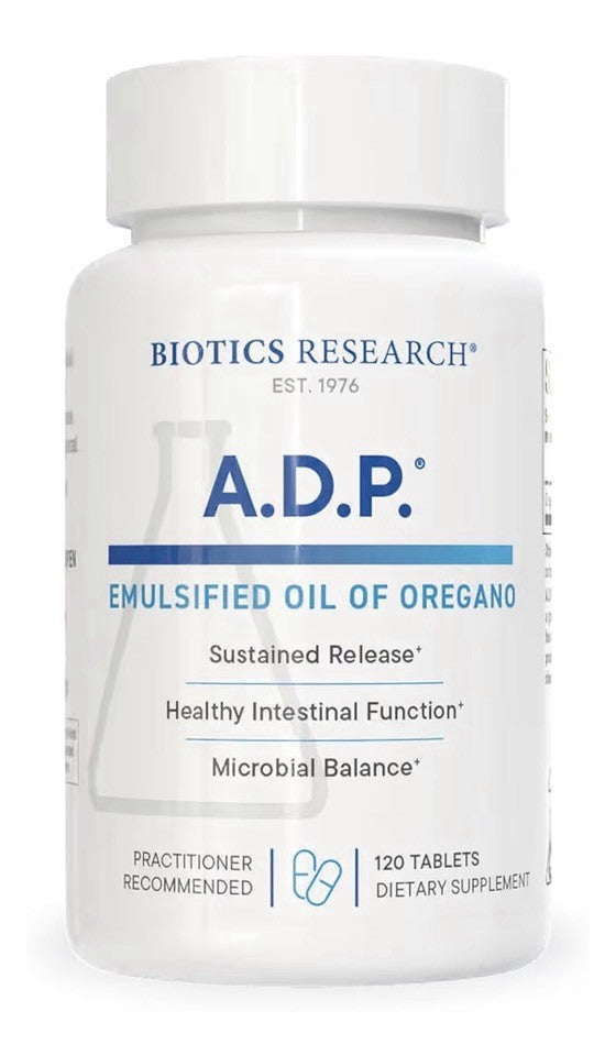 Biotics Research A.D.P. Emulsified Oil of Oregano for GI Health 120 Tablets