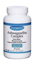 EuroMedica Ashwagandha Complex Stress Relief Maximize Energy Cortisol Support