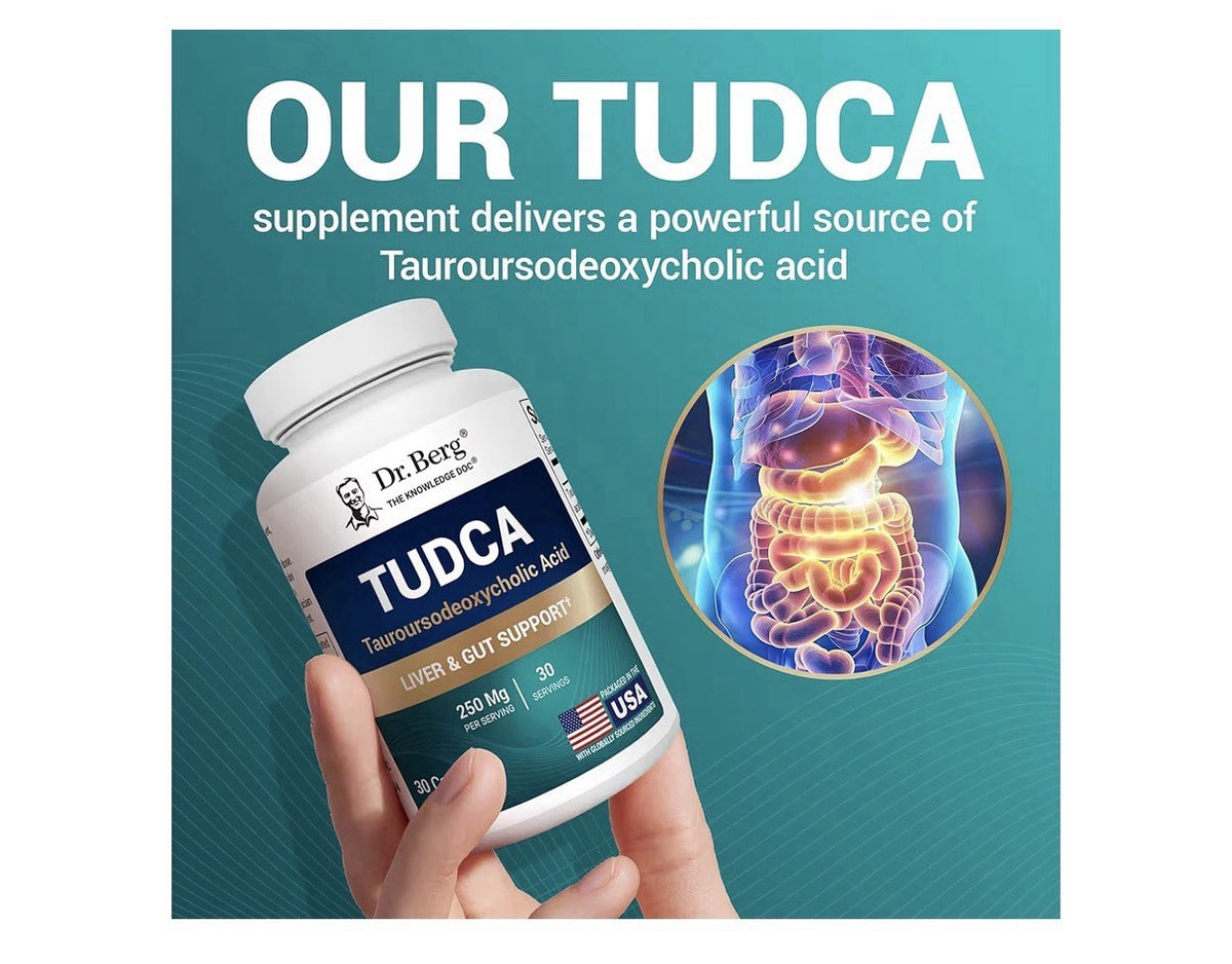 Dr. Berg TUDCA Tauroursodeoxycholic Acid Liver Gut Gallbladder Support 30capsule