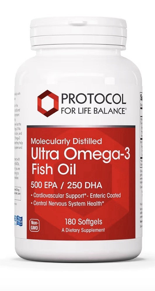 2 Pack PROTOCOL FOR LIFE BALANCE Ultra Omega-3 Fish Oil Cardiovascular Support