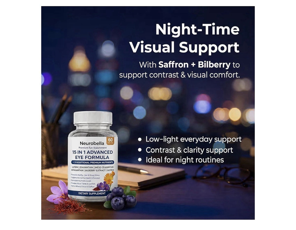 Neurobella Premium Eye Supplement 15-in-1 Advanced Eye Formula 60 Capsules