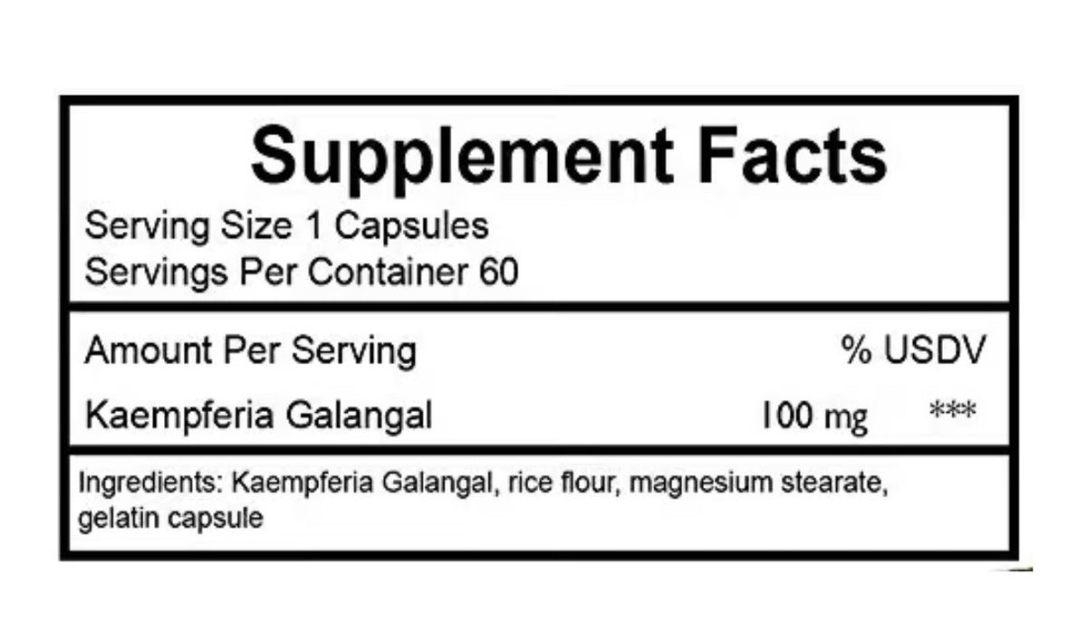 Violet Herbs Kaempferol 100mg 60 Capsules Supplement
