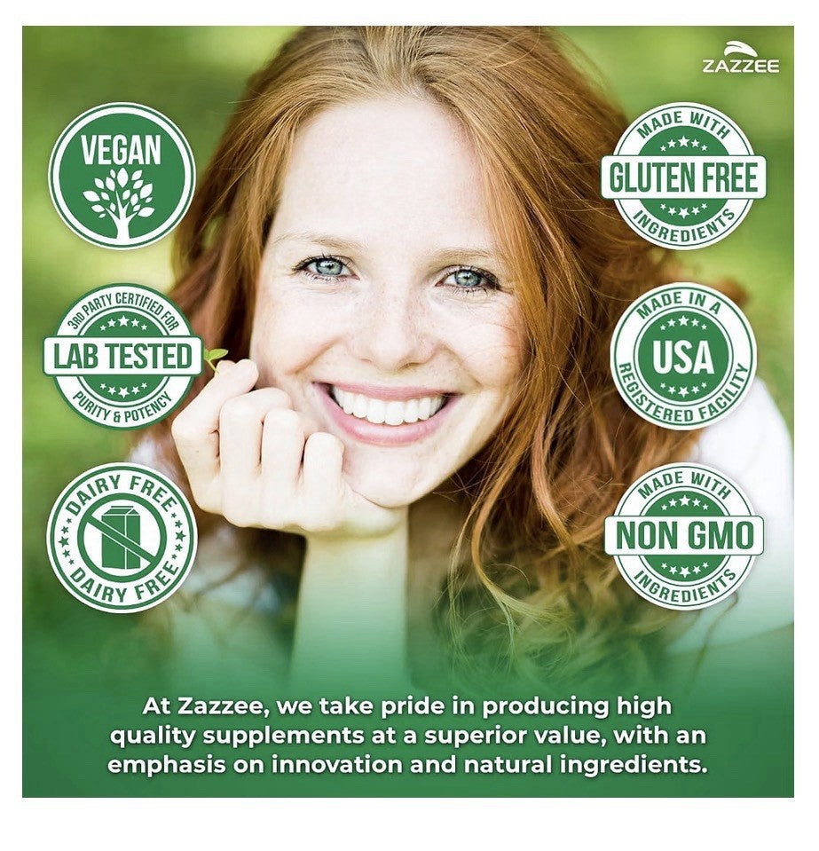 Zazzee Organic D-Mannose 1000 mg Urinary Tract Bladder Support 120 Veg Capsules