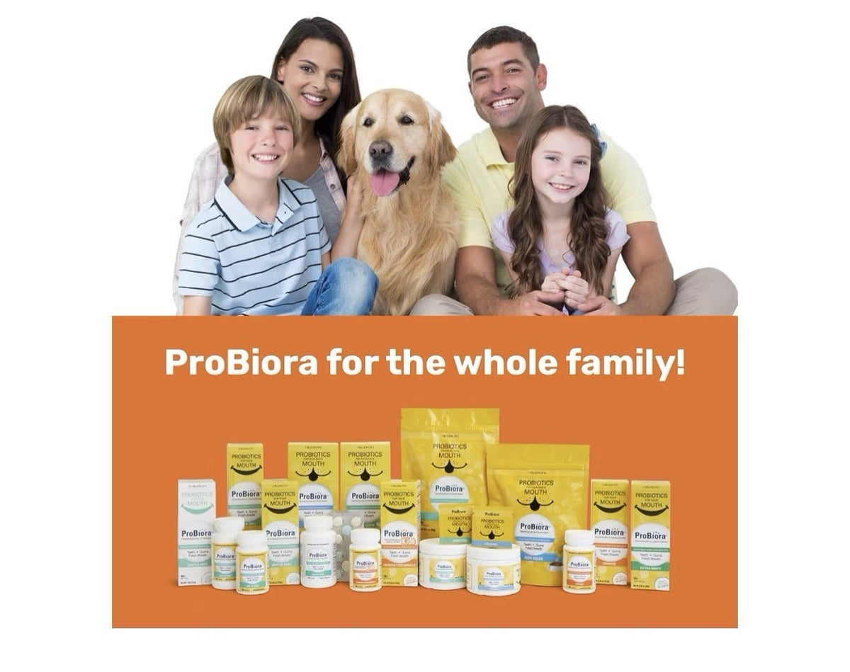 2 Pack ProBiora Probiotic Oral Care Supplement Gum Teeth Health Chewable Orange