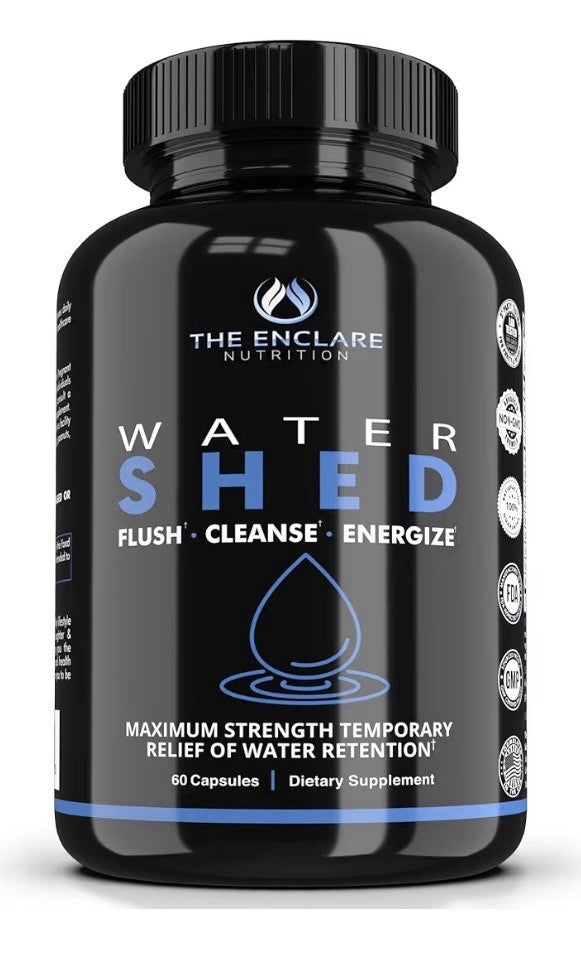 THE ENCLARE NUTRITION WATER SHED Flush Cleanse Energize Water Retention 3 Pack