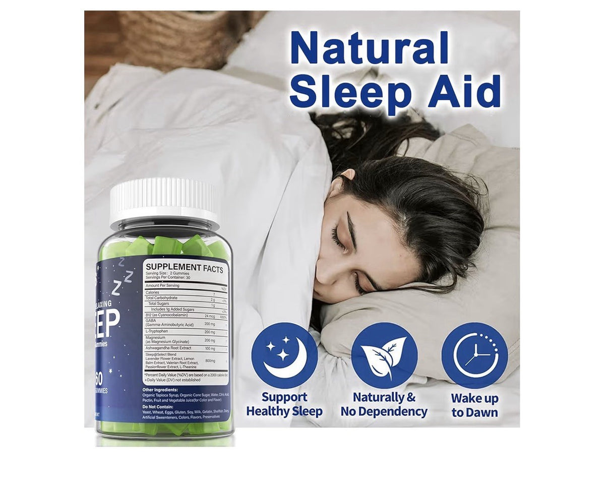 2 Pack NEVISS Restful & Relaxing Sleep Gummies Sleep Aid for Adults