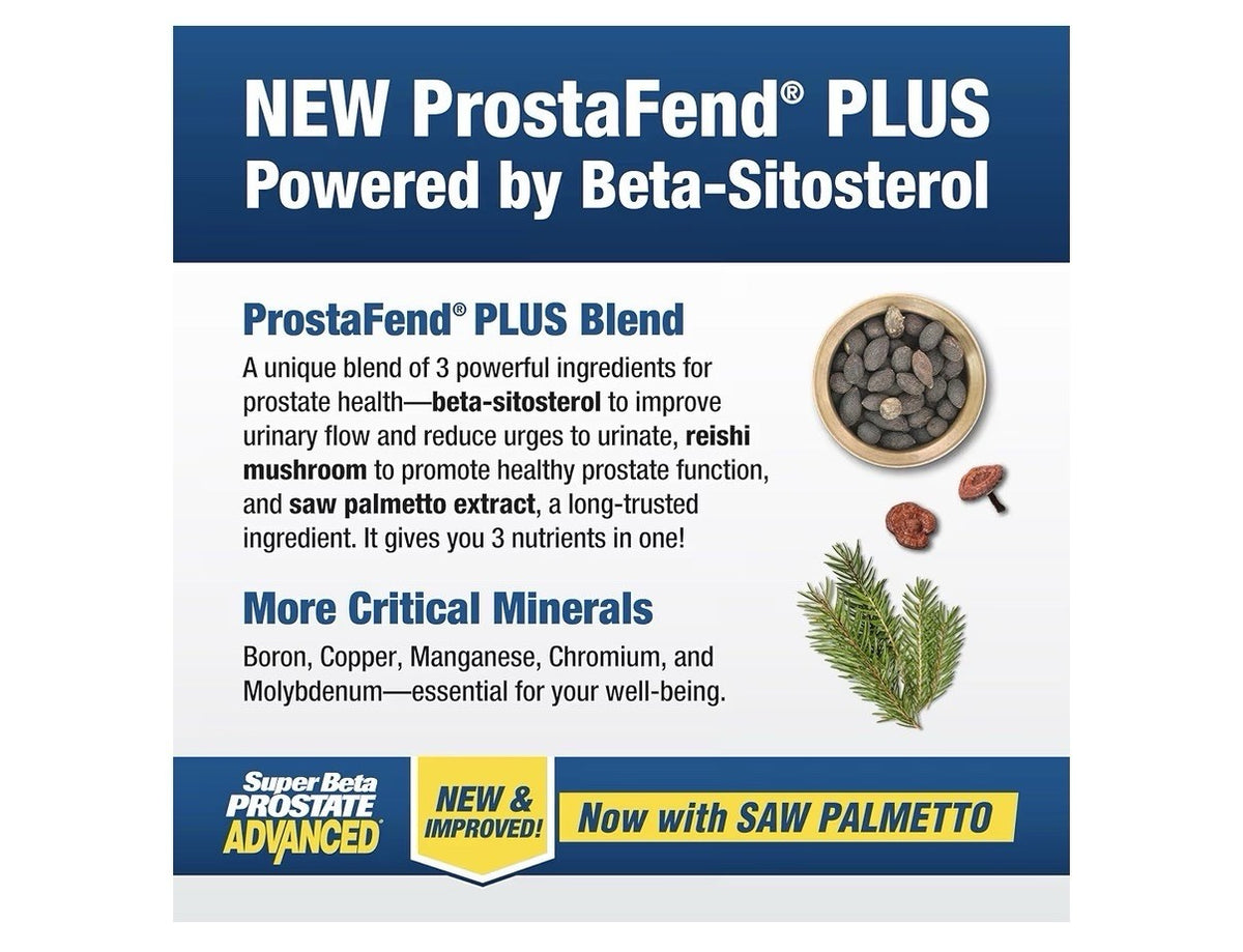 SUPER BETA PROSTATE Advanced with Saw Palmetto Prostate Urinary Support 3 Pack