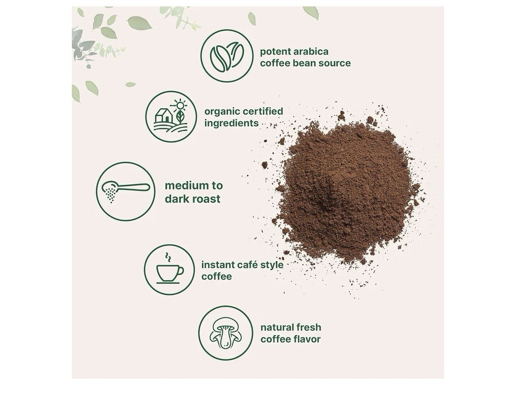 Organic Instant Coffee Powder Arabica Bean Coffee Beans Organic Smooth &Rich 1lb