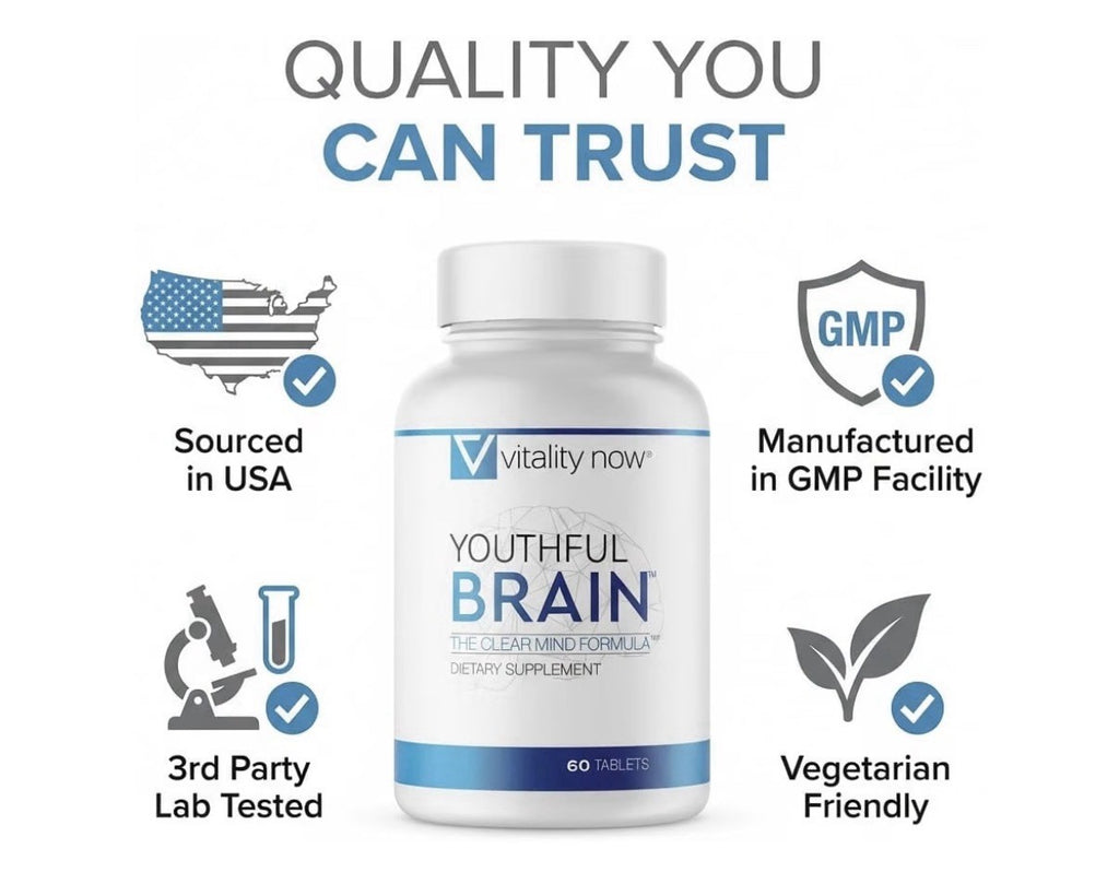 Vitality Now Youthful Brain The Clear Mind Formula Memory Brain Support 2 Pack