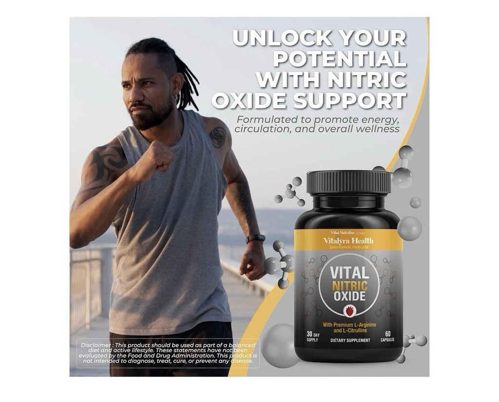 2 Pack Vital Nutritive Vital Nitric Oxide for Men Workout Booster Blood Flow