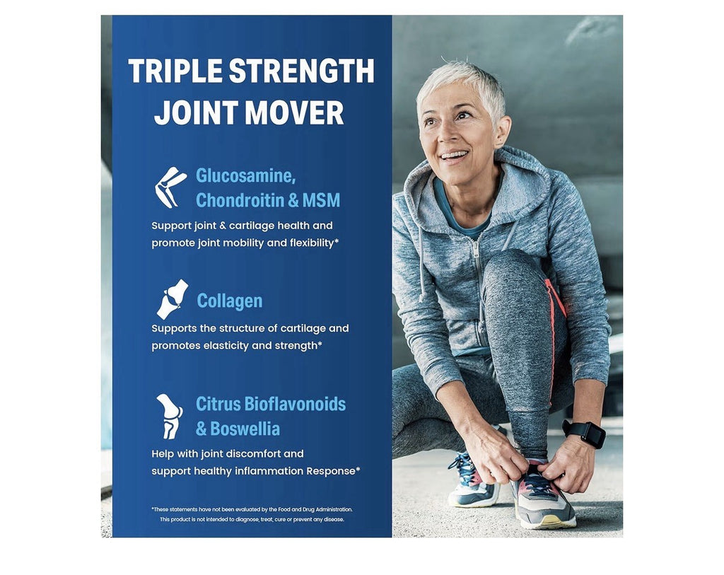 Vitamin World Joint Mover Triple Strength Joint Comfort Flexibility 180 Caplets