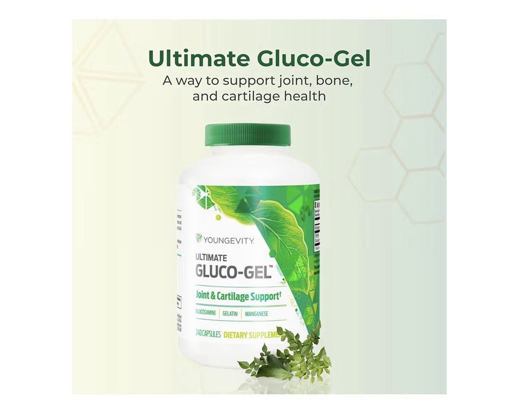 Youngevity Ultimate Gluco-Gel Joint & Cartilage Support Tendons Bones 240capsule