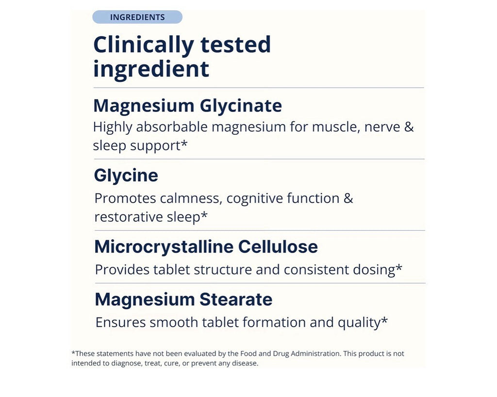 Metagenics Magnesium Glycinate Extra Strength Sleep Stress Bone Heart 90 Tablets