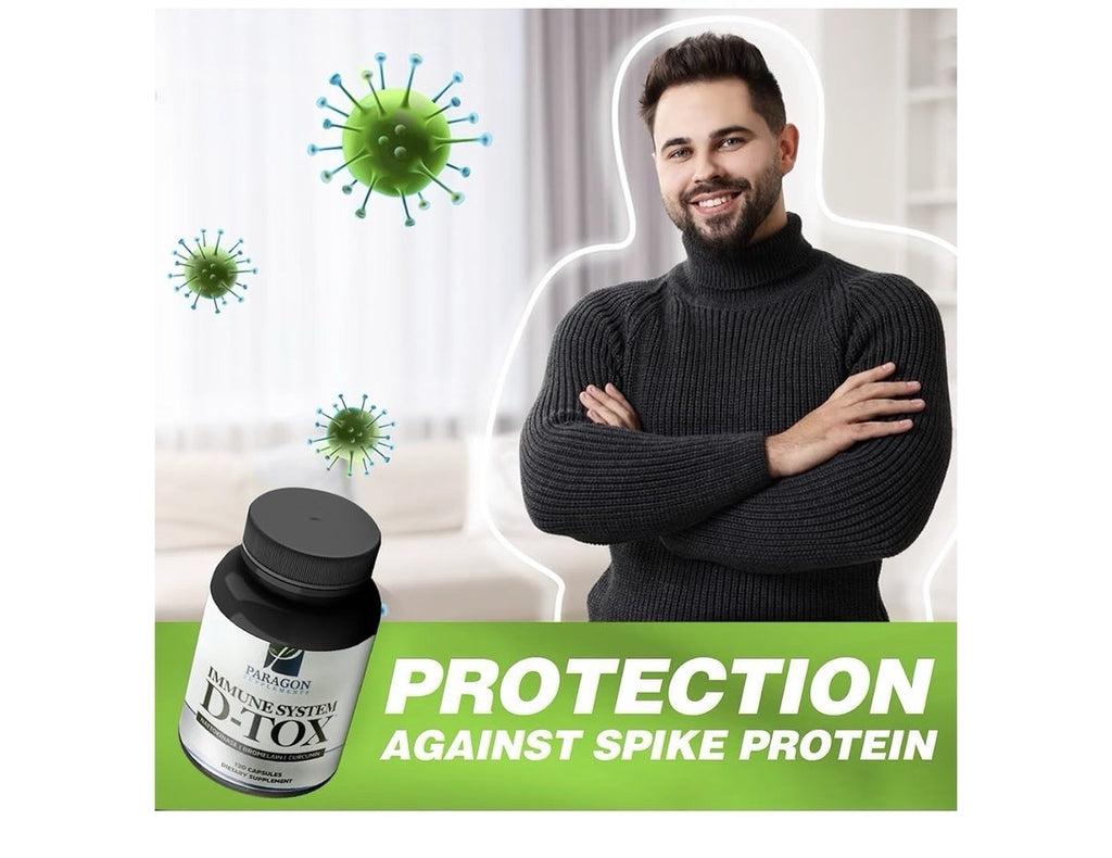 Paragon Supplements Immune System D-TOX Spike Protein Removal Detox 120capsules