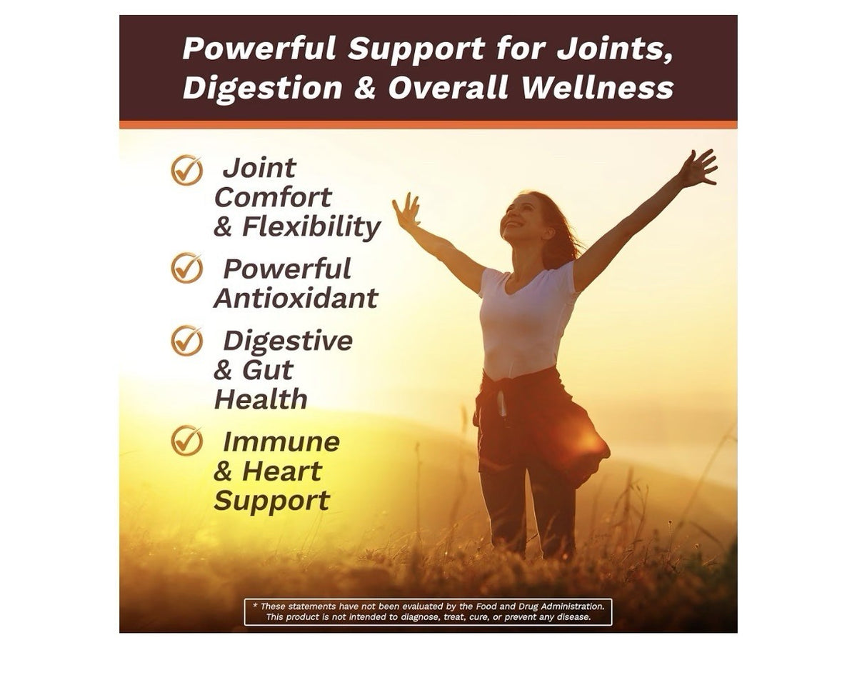 Life's Fortune Organic Turmeric Curcumin Healthy Inflammatory Response 90Capsule