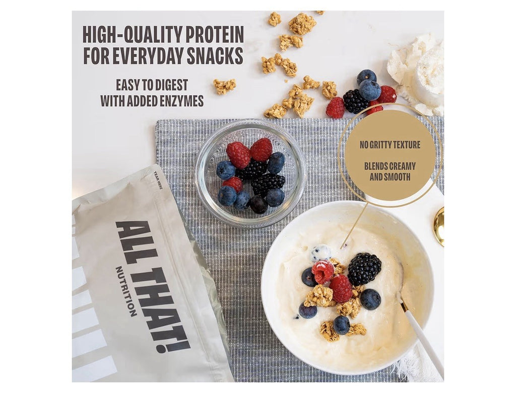 ALL THAT! NUTRITION Vanilla Protein Powder Whey Protein 30 Servings
