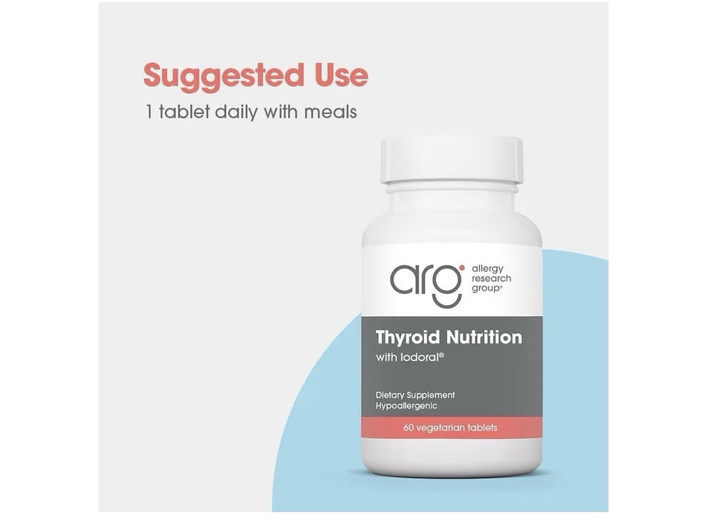 Allergy Research Group Thyroid Nutrition With Iodoral Thyroid Support 60 Tablets