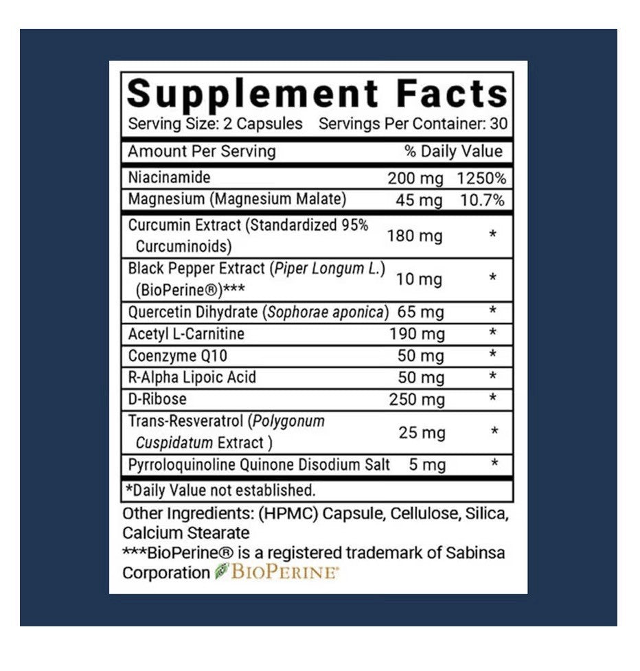 Advanced Bionutritionals Advanced Mitochondrial Formula Healthy Aging Repair 60T