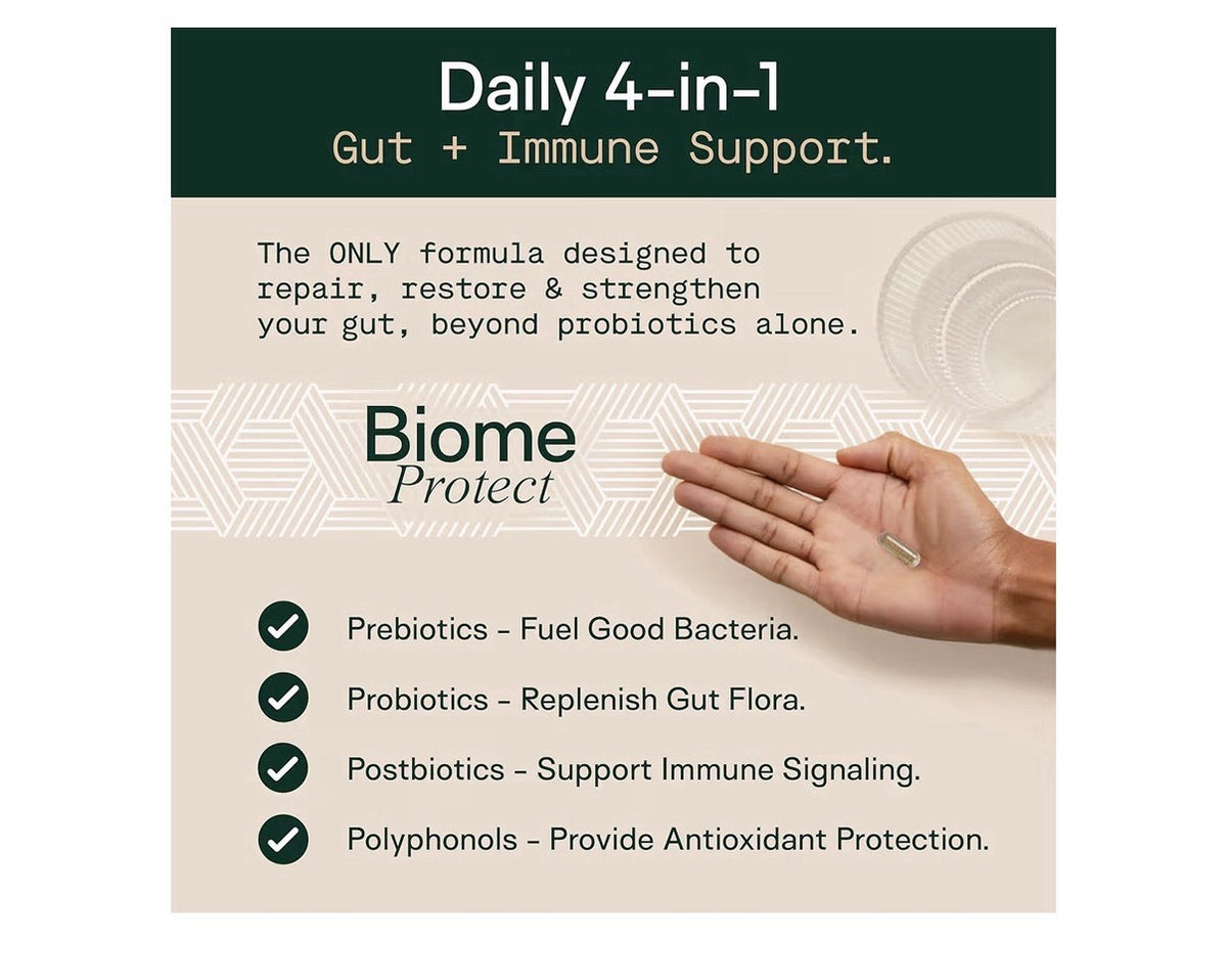 2 Pack Adapt Naturals Biome Protect 4in1 Blend Prebiotics Probiotics Postbiotics