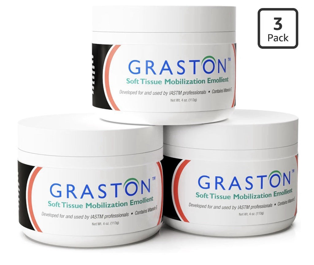 3 Pack Graston Soft Tissue Mobilization Emollient Massage Cream Physical Therapy