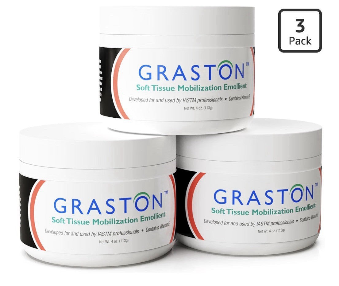 3 Pack Graston Soft Tissue Mobilization Emollient Massage Cream Physical Therapy