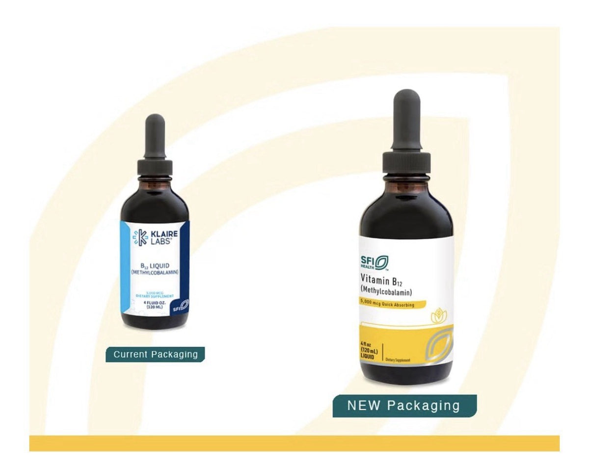 SFI Health Vitamin B12 Methylcobalamin Liquid Drops Mood Cognitive Support 4oz