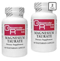 2 Pack Cardiovascular Research Magnesium Taurate 125 mg Supplement Total 120caps