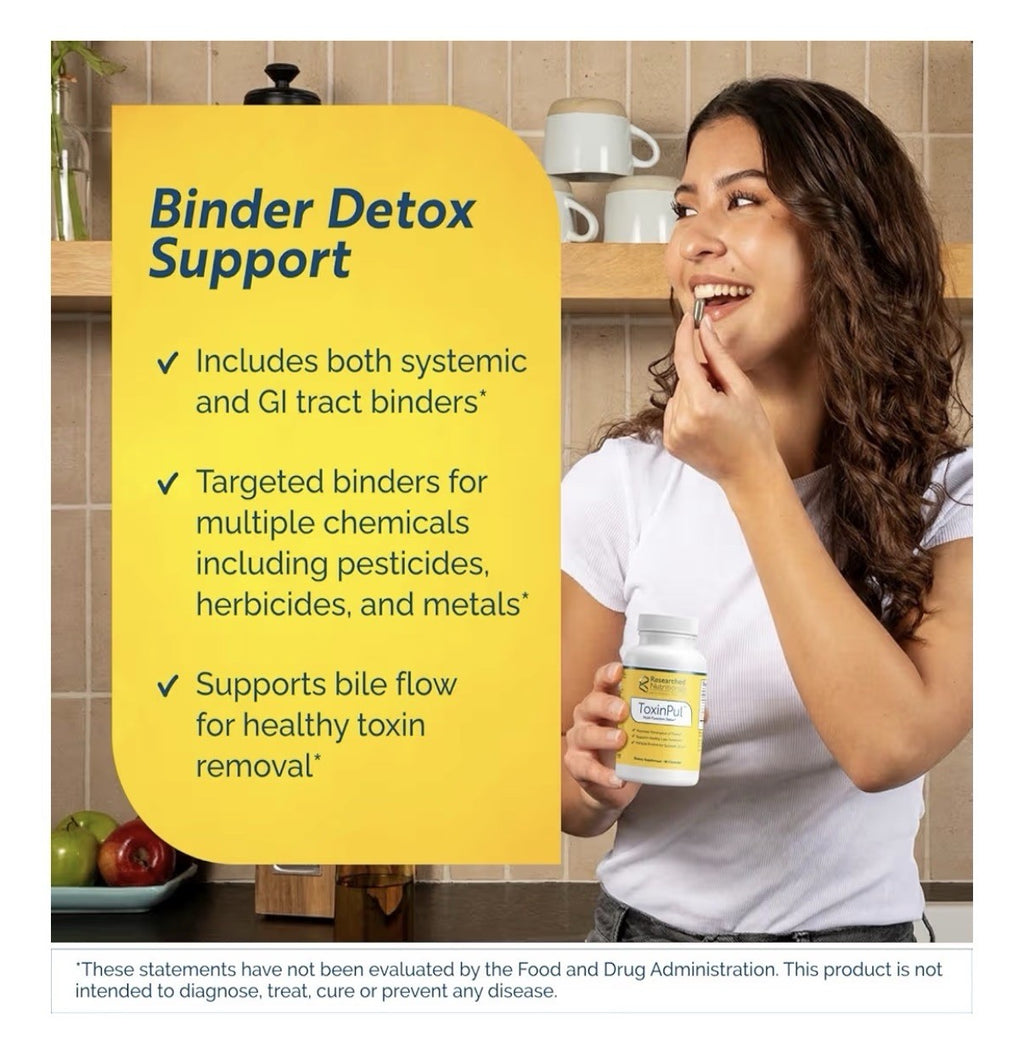 Researched Nutritionals ToxinPul Multi Detox Function Kidney Liver Cleanse 90cap