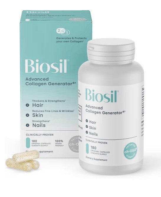 Biosil Collagen Generator Booster Supplement Hair Skin Nails Joint Support 180ca