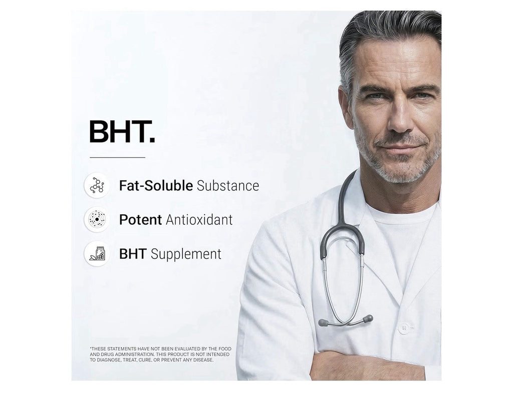 Supersmart BHT Butylated Hydroxytoluene Supplement 300mg per Day 90 Capsules
