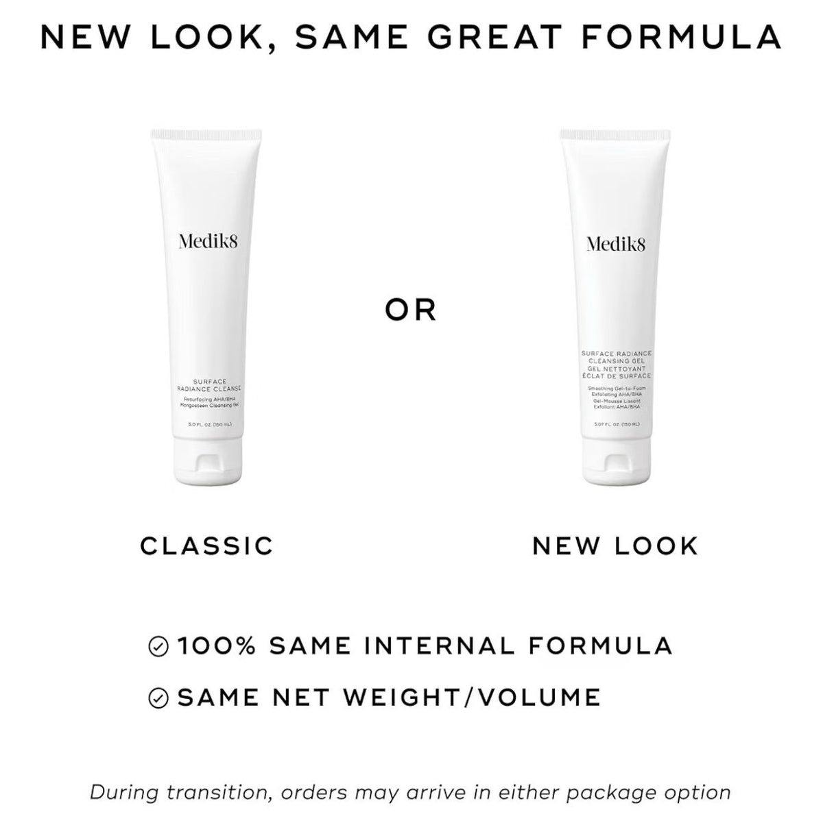 Medik8 Surface Radiance Cleanse Resurfacing AHA/BHAMangosteen Cleansing Gel 5oz