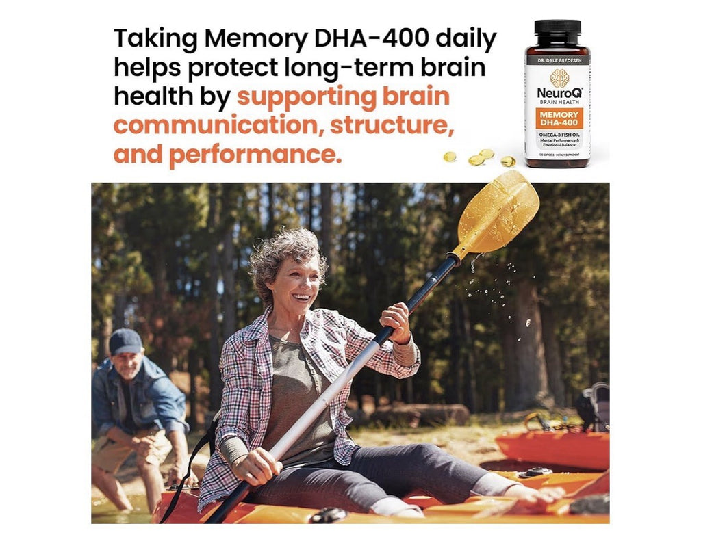 LifeSeasons NeuroQ Memory DHA-400 Omega-3 Fish Oil Mental Performance 120Softgel