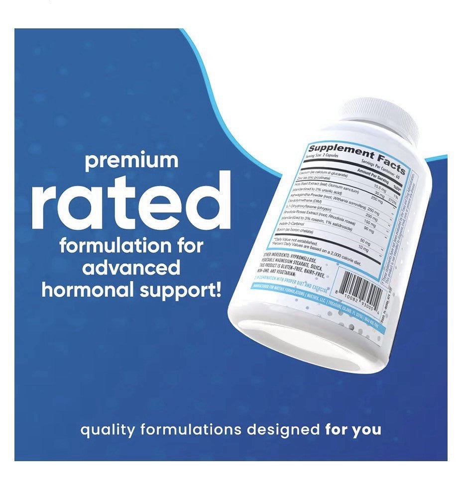 NuEthix Estro-Cort Advanced Hormonal Support Dietary Support 60 Capsules
