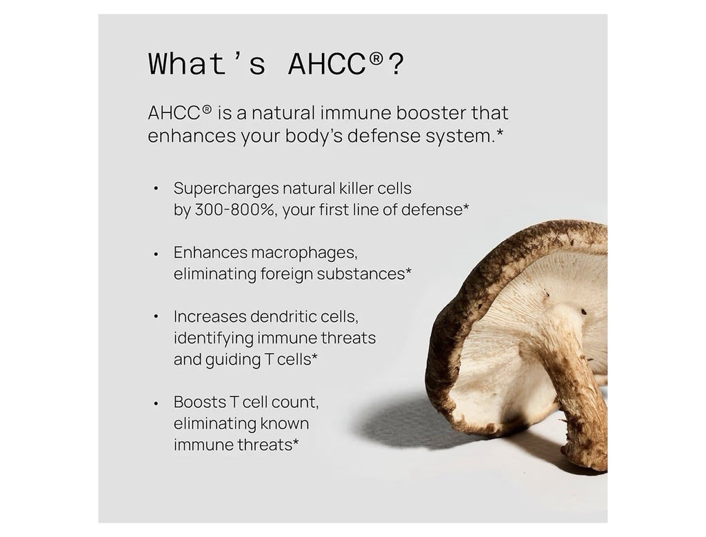2 Packs Quality of Life Kinoko Gold AHCC  Immune Support 120 Capsules