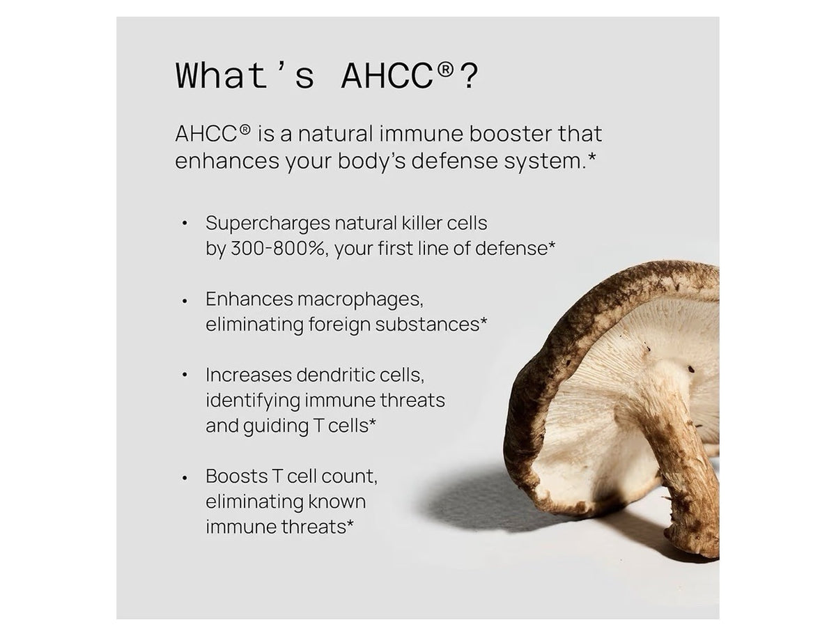 2 Packs Quality of Life Kinoko Gold AHCC  Immune Support 120 Capsules