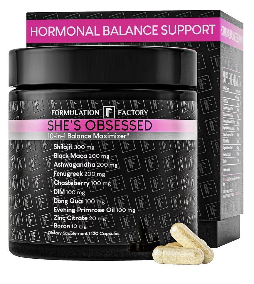 2 Pack Formulation Factory She's Obsessed Hormonal Balance Support for Women