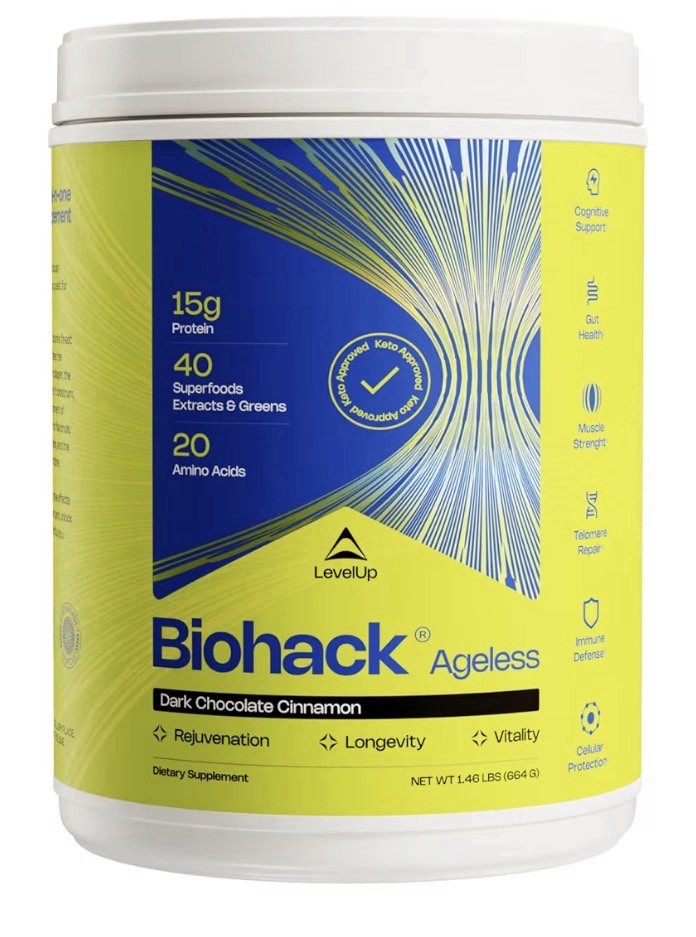 LevelUp Biohack Ageless Colostrum Collagen Superfoods Longevity Vitality 1.46LBS