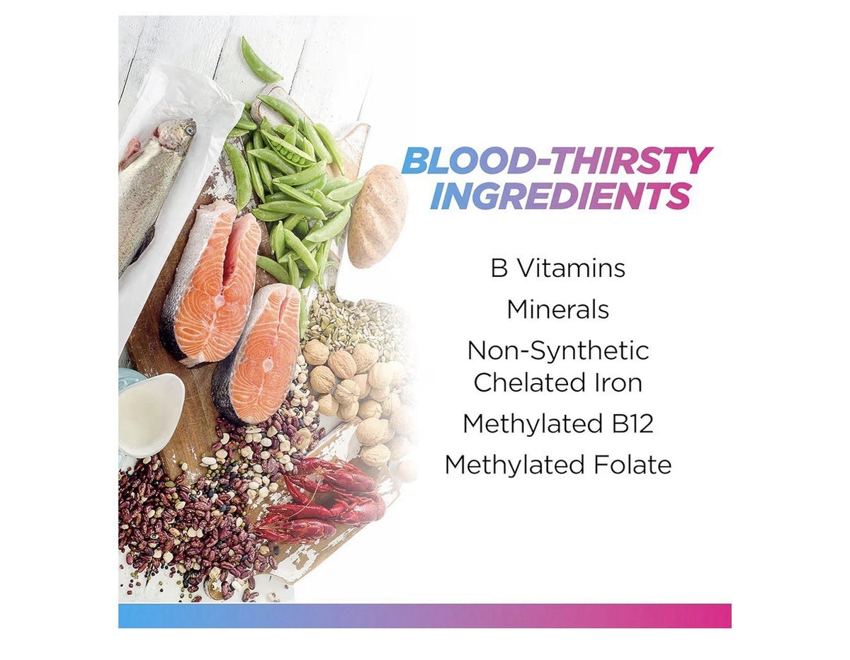 Livingood Daily Iron Supplement for Women & Men Blood Support Formula 30 Capsule