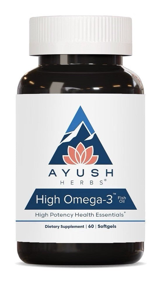Ayush Herbs High Omega 3 Fish Oil EPA DHA For Women &Men 60 Softgel Lemon Flavor