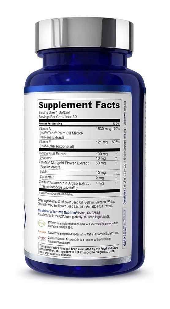 1MD Nutrition VisionMD Comprehensive Vision & Eye Support Macular Function 30sg