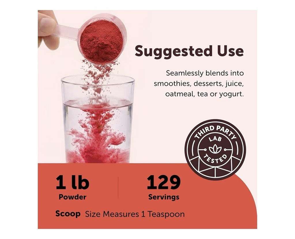 Micro Ingredients Organic Beet Root Juice Powder Raw Superfood 1 Pound