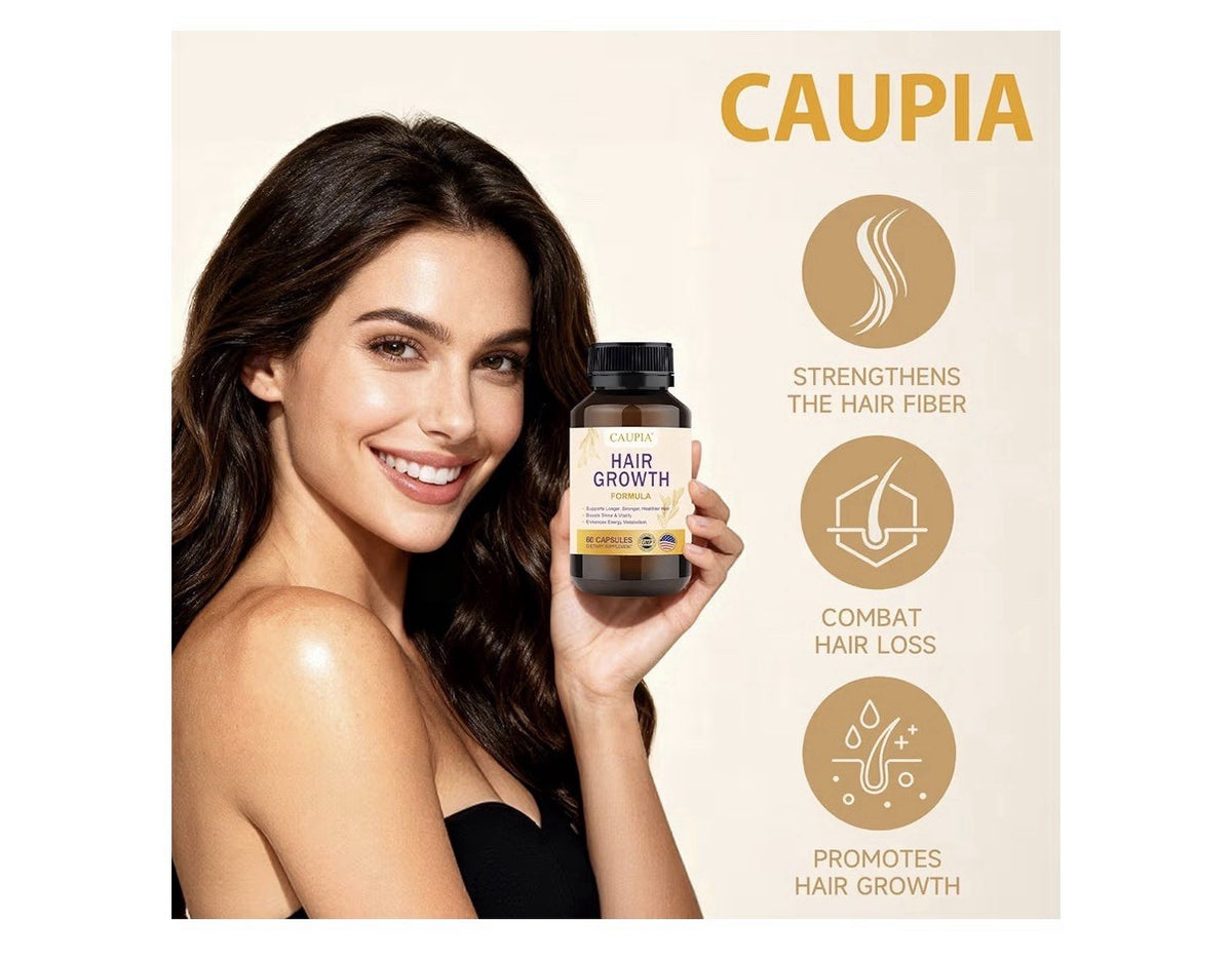 CAUPIA Hair Growth Formula Stronger Longer Healthier Hair Energy Metabolism 60ca